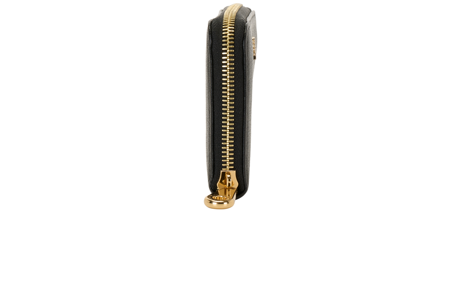 Mulberry Tree Logo Zip Around Continental Wallet, &pound;120, Accessories, Black, Leather, Side view